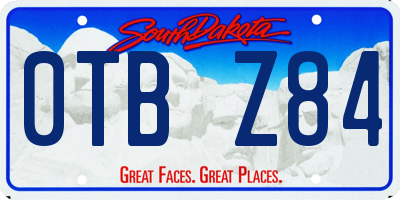 SD license plate 0TBZ84