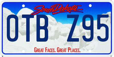 SD license plate 0TBZ95