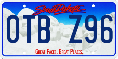 SD license plate 0TBZ96