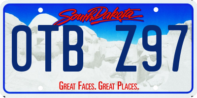SD license plate 0TBZ97