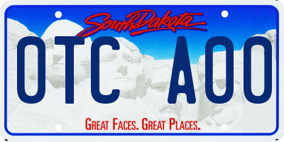 SD license plate 0TCA00