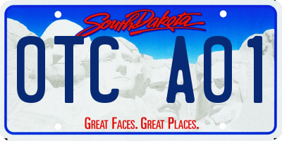SD license plate 0TCA01
