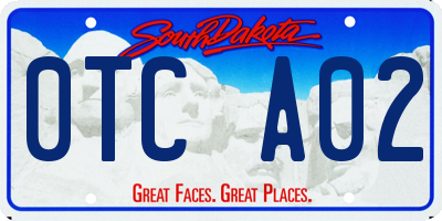 SD license plate 0TCA02