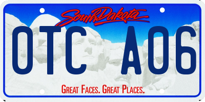 SD license plate 0TCA06