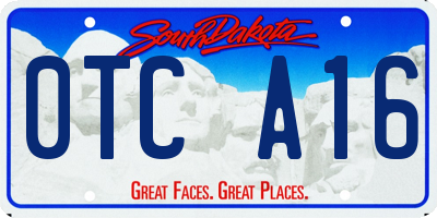 SD license plate 0TCA16