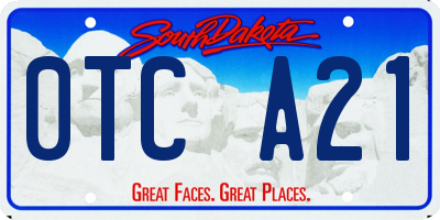 SD license plate 0TCA21