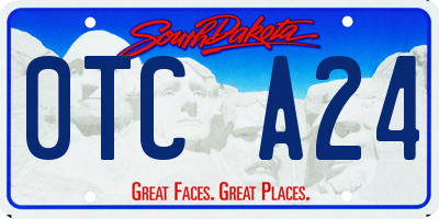 SD license plate 0TCA24