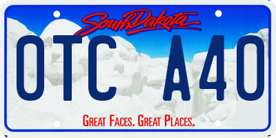 SD license plate 0TCA40