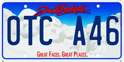 SD license plate 0TCA46