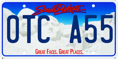 SD license plate 0TCA55
