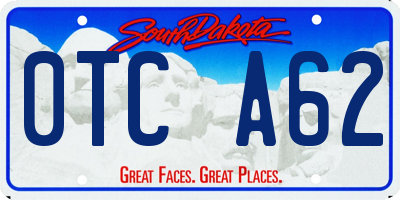 SD license plate 0TCA62