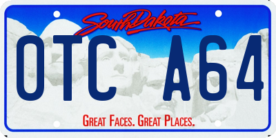 SD license plate 0TCA64