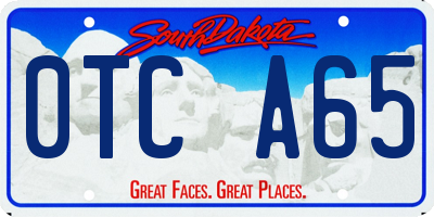 SD license plate 0TCA65