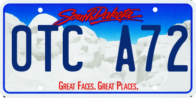 SD license plate 0TCA72