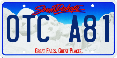 SD license plate 0TCA81