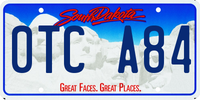 SD license plate 0TCA84