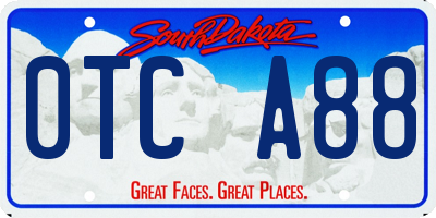 SD license plate 0TCA88