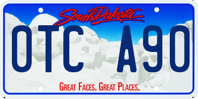SD license plate 0TCA90