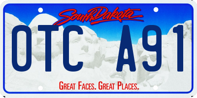 SD license plate 0TCA91