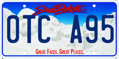 SD license plate 0TCA95