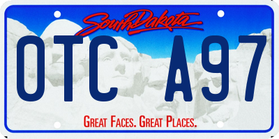 SD license plate 0TCA97
