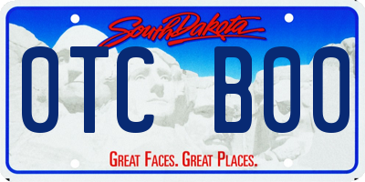 SD license plate 0TCB00
