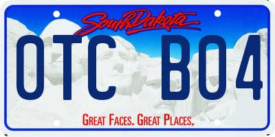 SD license plate 0TCB04