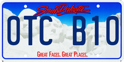 SD license plate 0TCB10