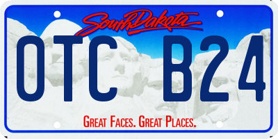 SD license plate 0TCB24
