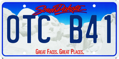 SD license plate 0TCB41