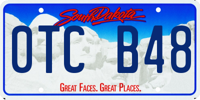 SD license plate 0TCB48