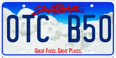 SD license plate 0TCB50