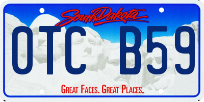 SD license plate 0TCB59