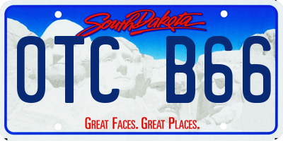 SD license plate 0TCB66