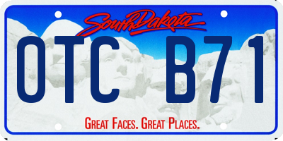 SD license plate 0TCB71