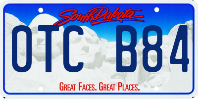 SD license plate 0TCB84