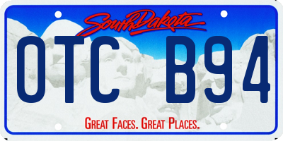 SD license plate 0TCB94