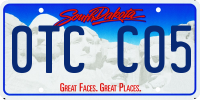 SD license plate 0TCC05