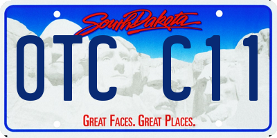 SD license plate 0TCC11