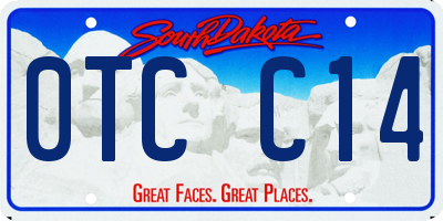 SD license plate 0TCC14
