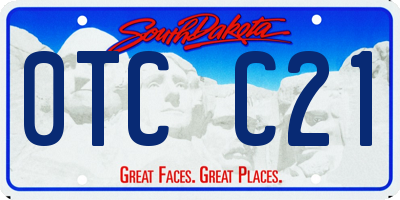 SD license plate 0TCC21
