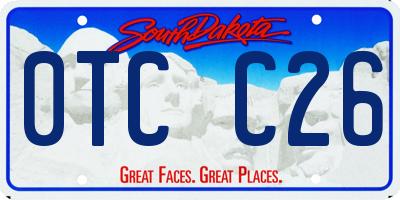 SD license plate 0TCC26