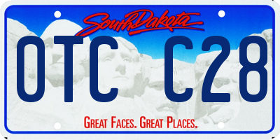 SD license plate 0TCC28