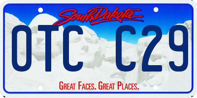 SD license plate 0TCC29