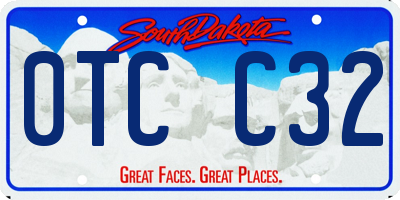 SD license plate 0TCC32