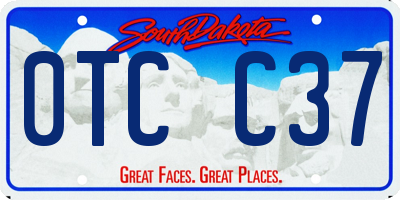 SD license plate 0TCC37