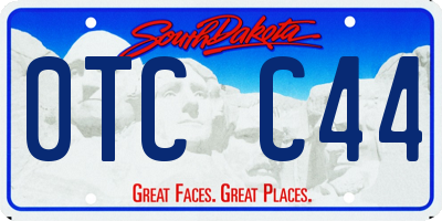 SD license plate 0TCC44