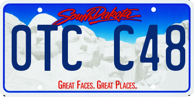 SD license plate 0TCC48