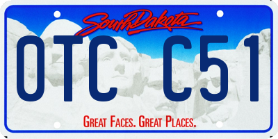 SD license plate 0TCC51