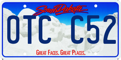 SD license plate 0TCC52